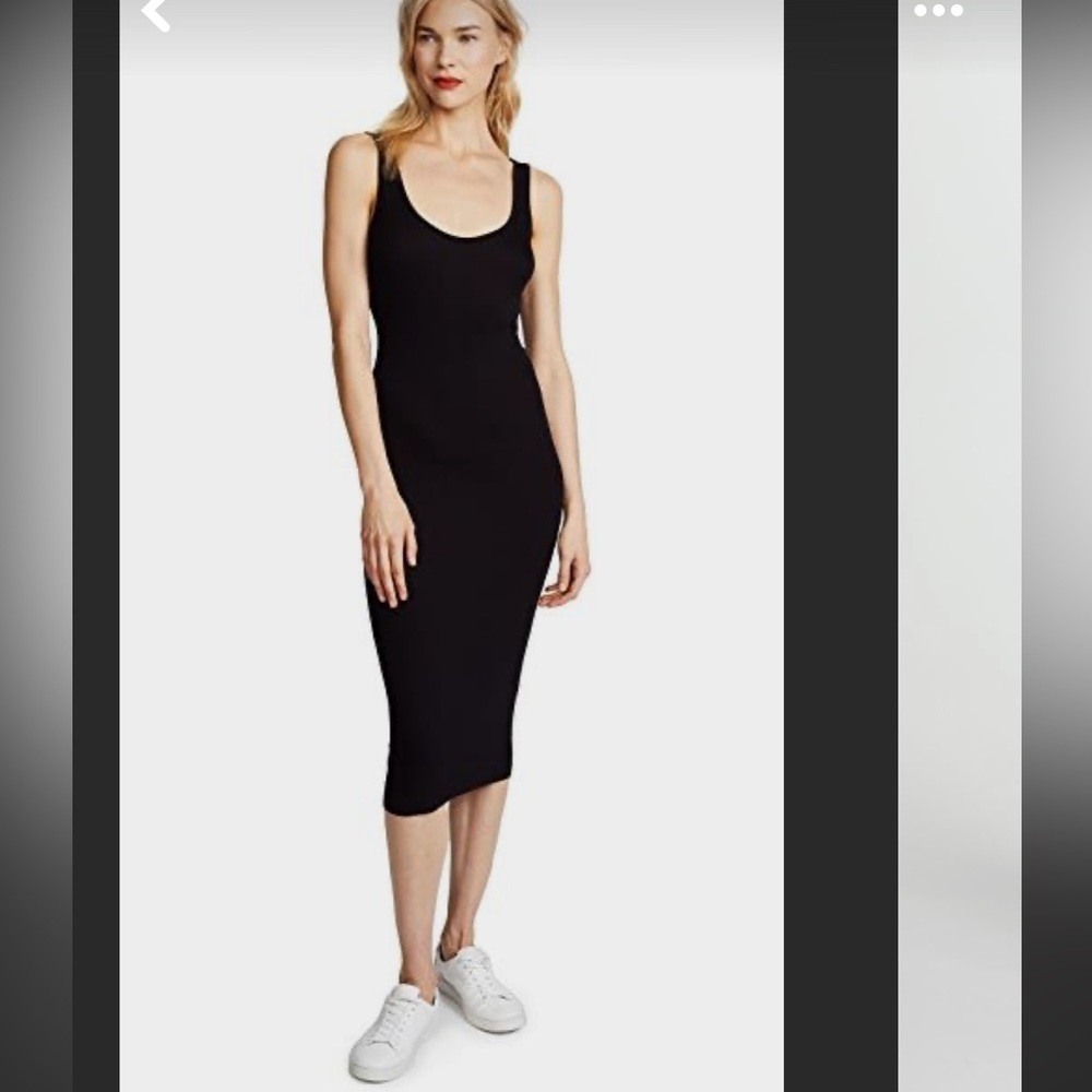 Enza Costa Rib Tank Dress (Midi)